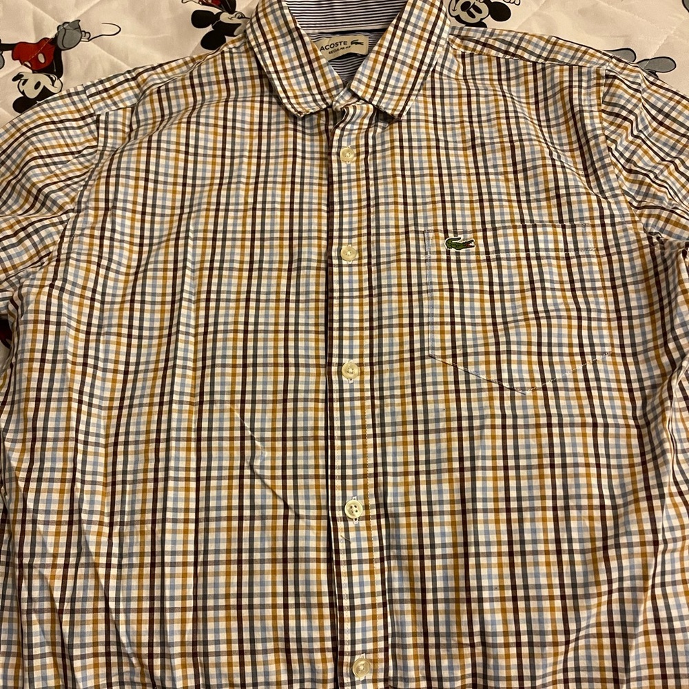 Mens Lacoste button down shirt great condition